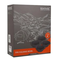 Regatta 4 bols pliables en plastique solide et pliable |< Couverts De Camping