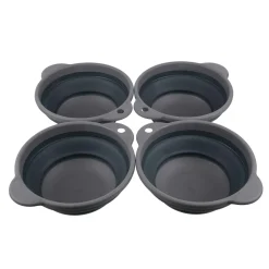 Regatta 4 bols pliables en plastique solide et pliable |< Couverts De Camping