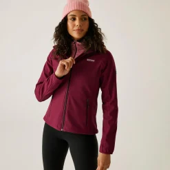 Regatta Arec III Femme Veste de marche à capuche coupe-vent softshell |<Femme Vestes Softshell