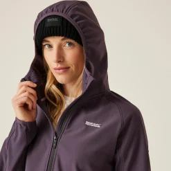 Regatta Arec III Femme Veste de marche à capuche coupe-vent softshell |<Femme Vestes Softshell