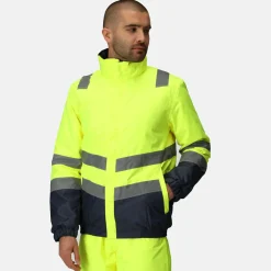 Regatta Blouson Homme imperméable HI-VIS |< Vestes & Manteaux|Vêtements Haute Visibilité