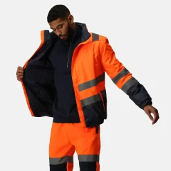 Regatta Blouson Homme imperméable HI-VIS |< Vestes & Manteaux|Vêtements Haute Visibilité