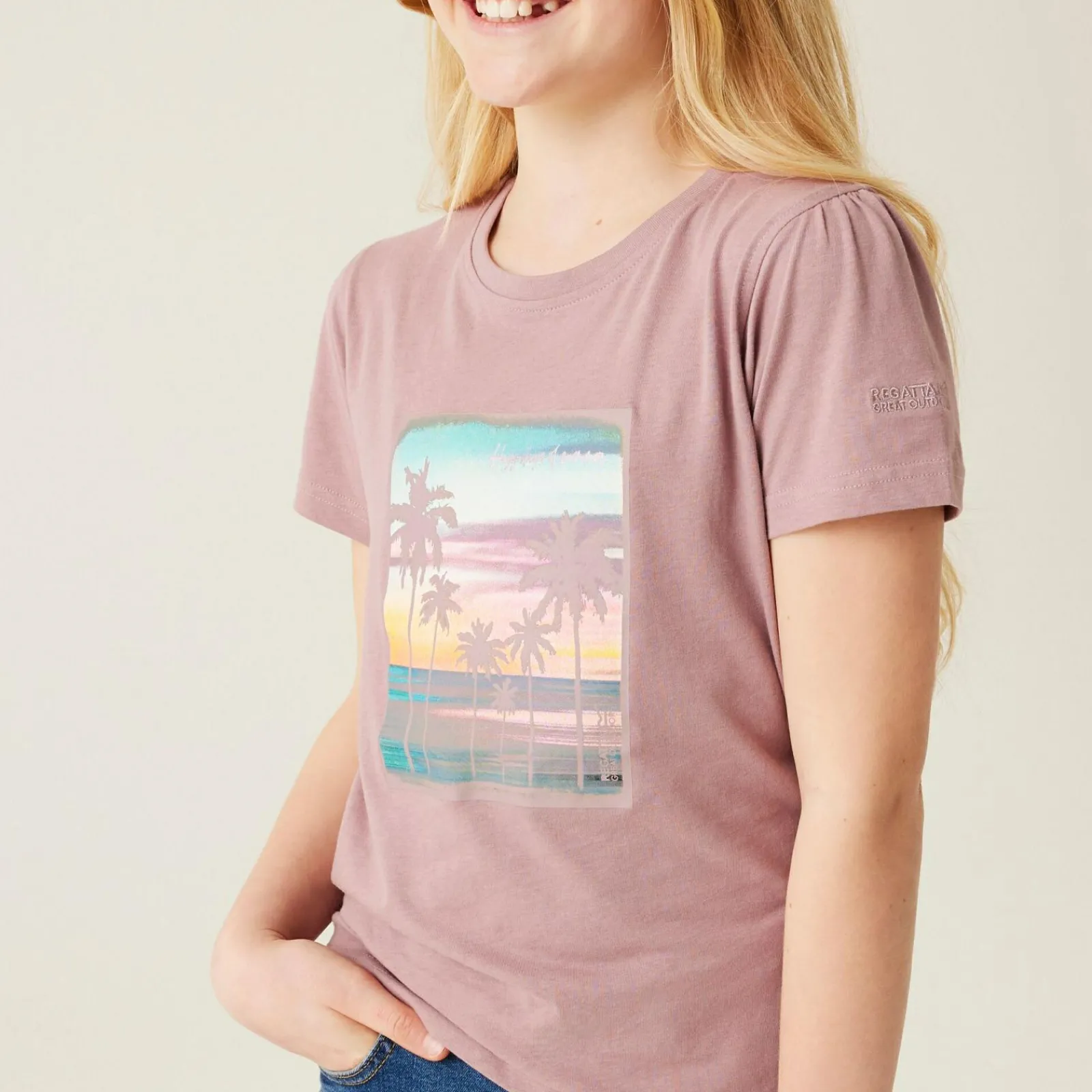 Regatta Bosley VII Enfant T-shirt à imprimé graphique |<Enfant Vêtements De Fille|T-Shirts