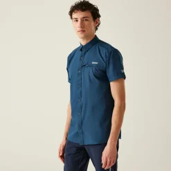 Regatta Chemise manche courte pliable anti-insectes pour homme |<Homme/Femme Chemises