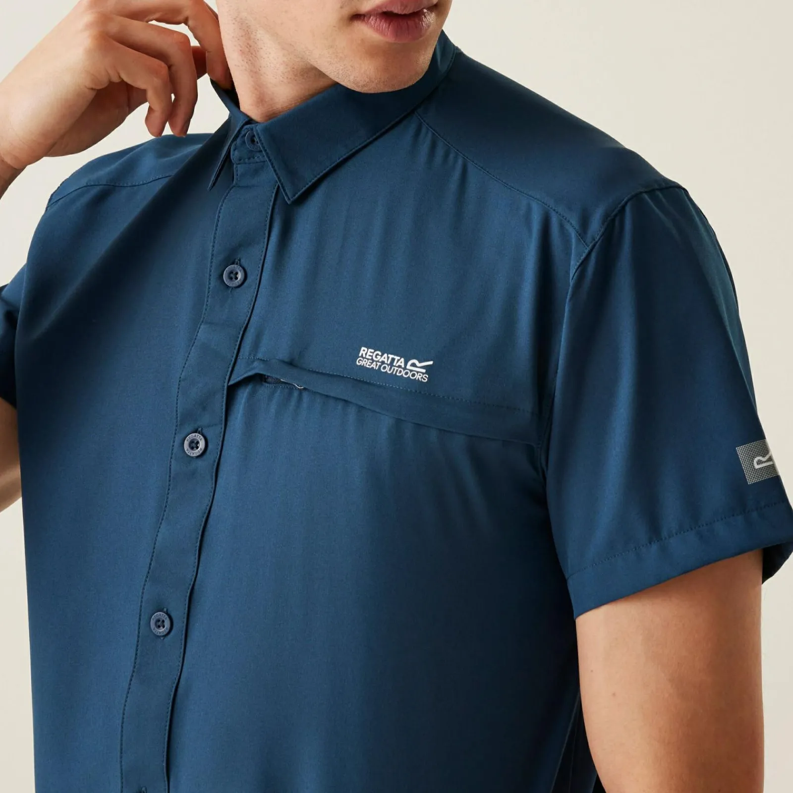 Regatta Chemise manche courte pliable anti-insectes pour homme |<Homme/Femme Chemises