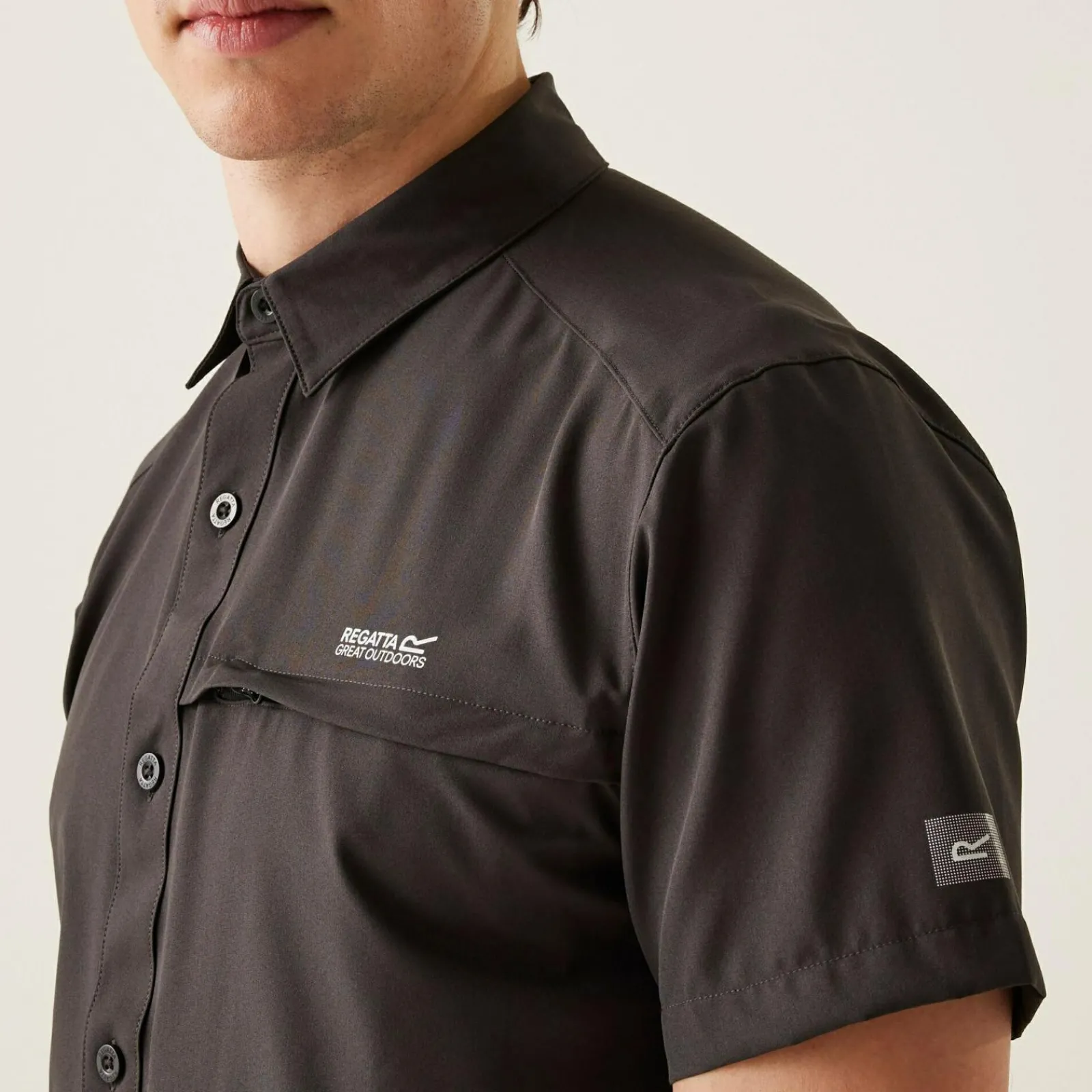 Regatta Chemise manche courte pliable anti-insectes pour homme |<Homme/Femme Chemises