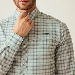Regatta Chemise manches longues pliable anti-insectes pour homme |<Homme/Femme Chemises