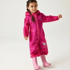 Regatta Combinaison d'hiver technique pour bébé imperméable et respirante Puddle IV |<Enfant Vêtements De Fille|Combinaison De Pluie