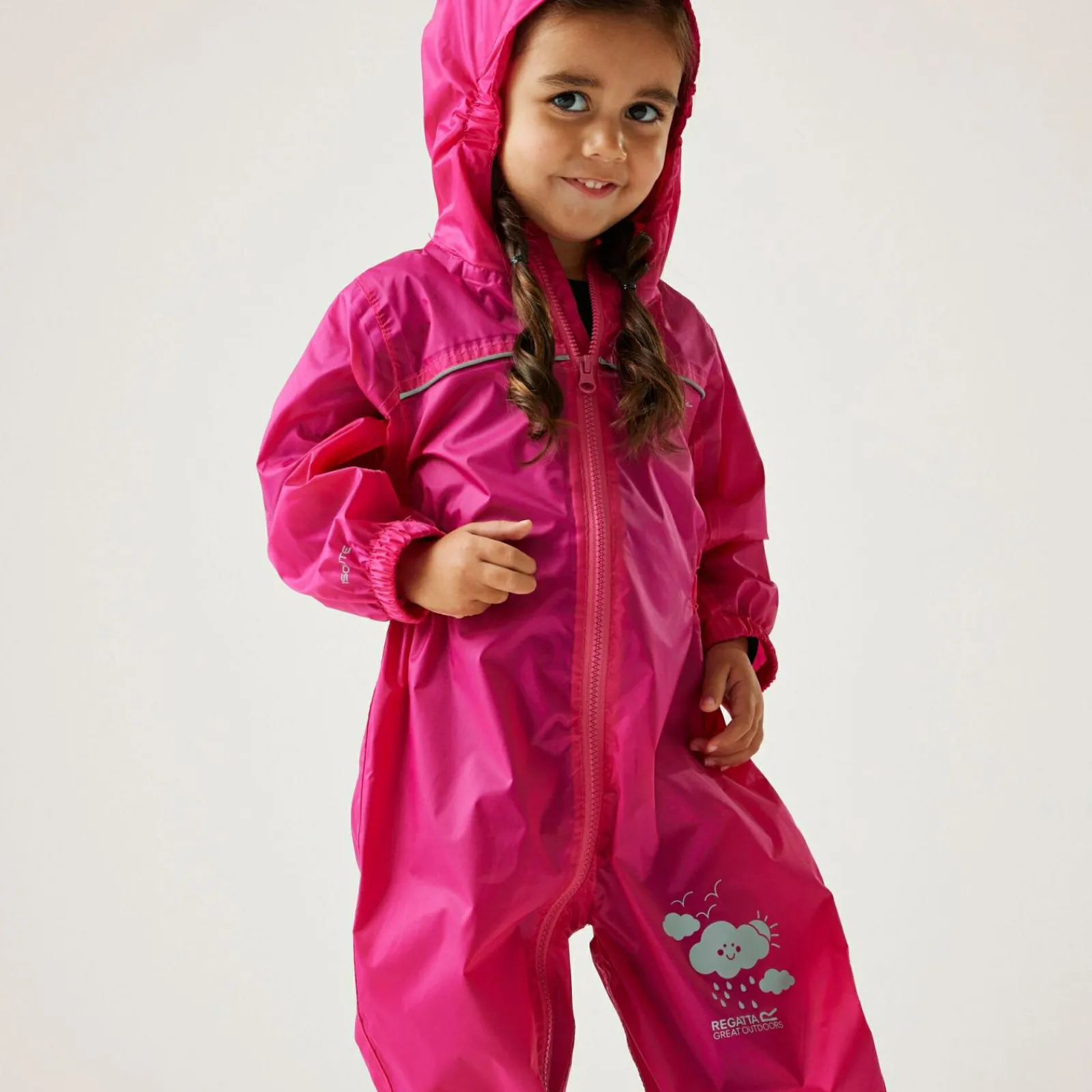 Regatta Combinaison d'hiver technique pour bébé imperméable et respirante Puddle IV |<Enfant Vêtements De Fille|Combinaison De Pluie