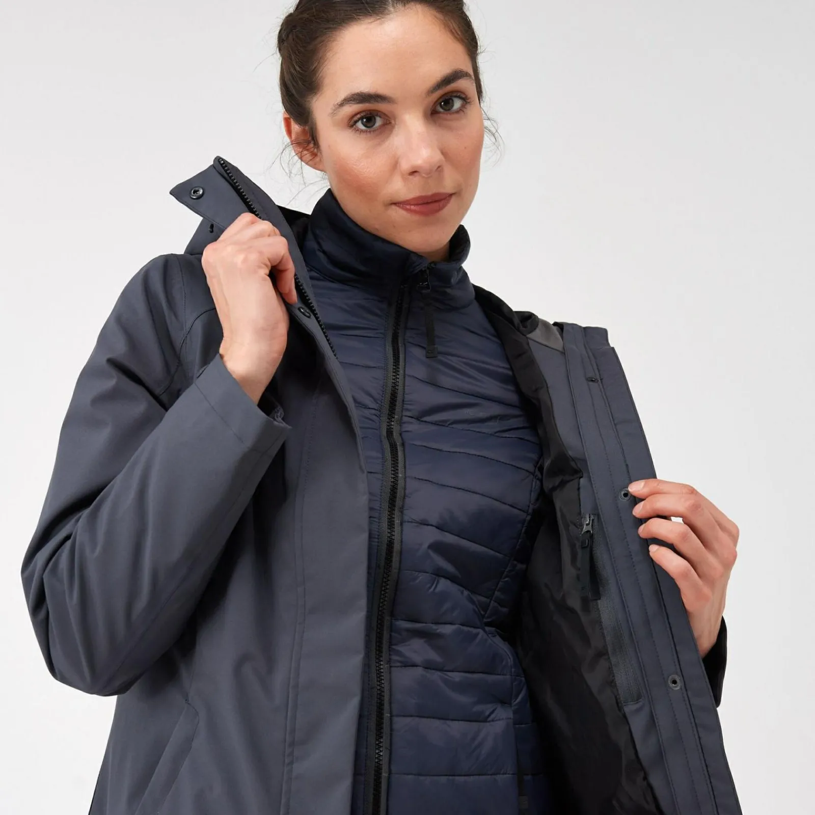 Regatta Denbury IV Femme Veste imperméable 2-en-1 |<Femme Vestes Chaudes|Vestes 3 En 1