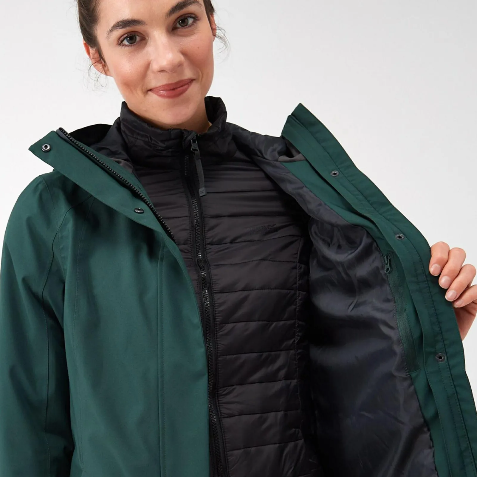 Regatta Denbury IV Femme Veste imperméable 2-en-1 |<Femme Vestes 3 En 1|Vestes Chaudes