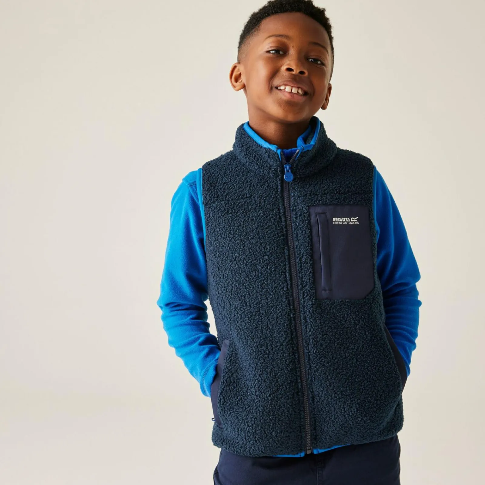Regatta Doudoune sans manches chaud pour enfant Frankie Junior |<Enfant Polaires Zip Complet
