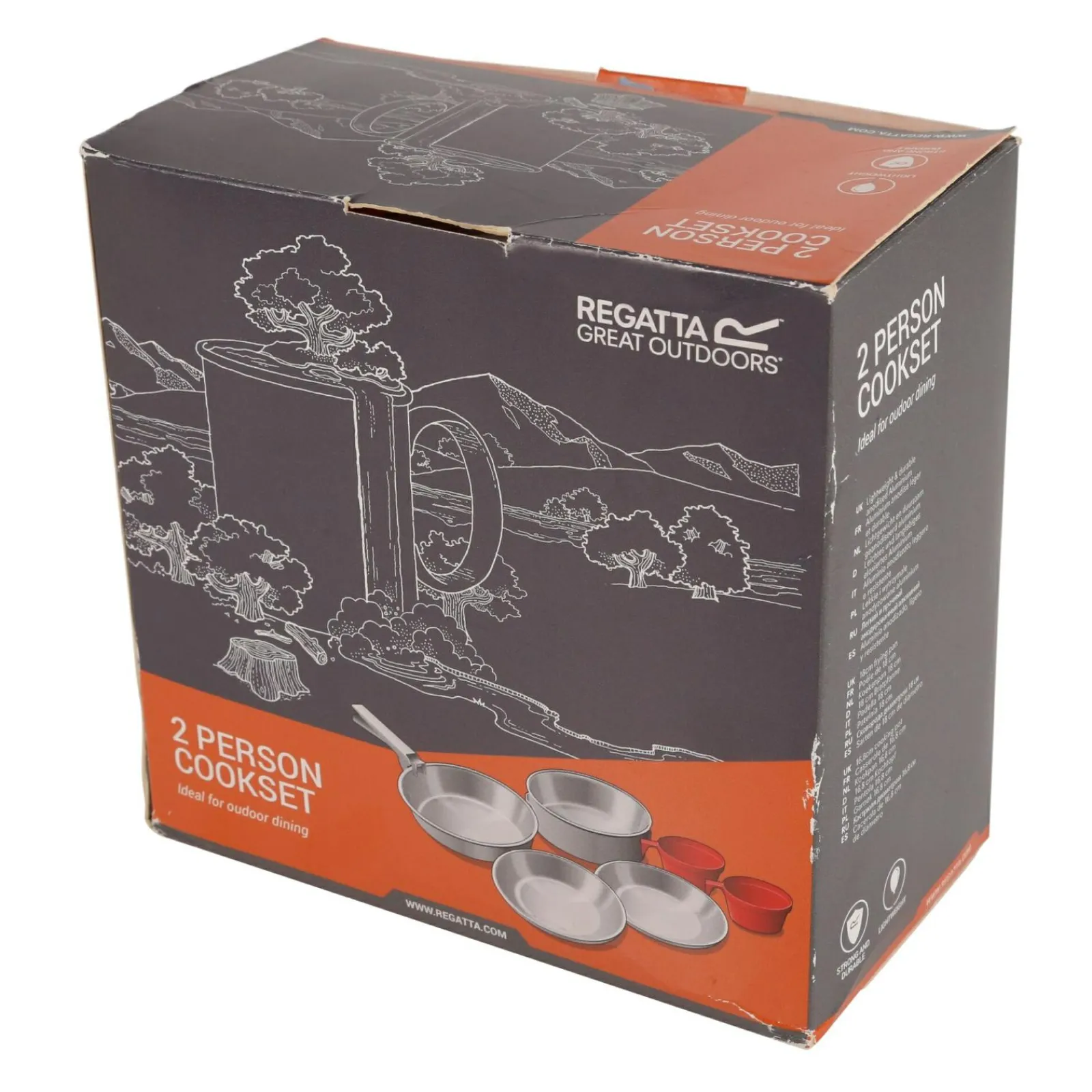 Regatta Ensemble de cuisson avec sac de rangement |< Casseroles & Poêles De Camping|Couverts De Camping
