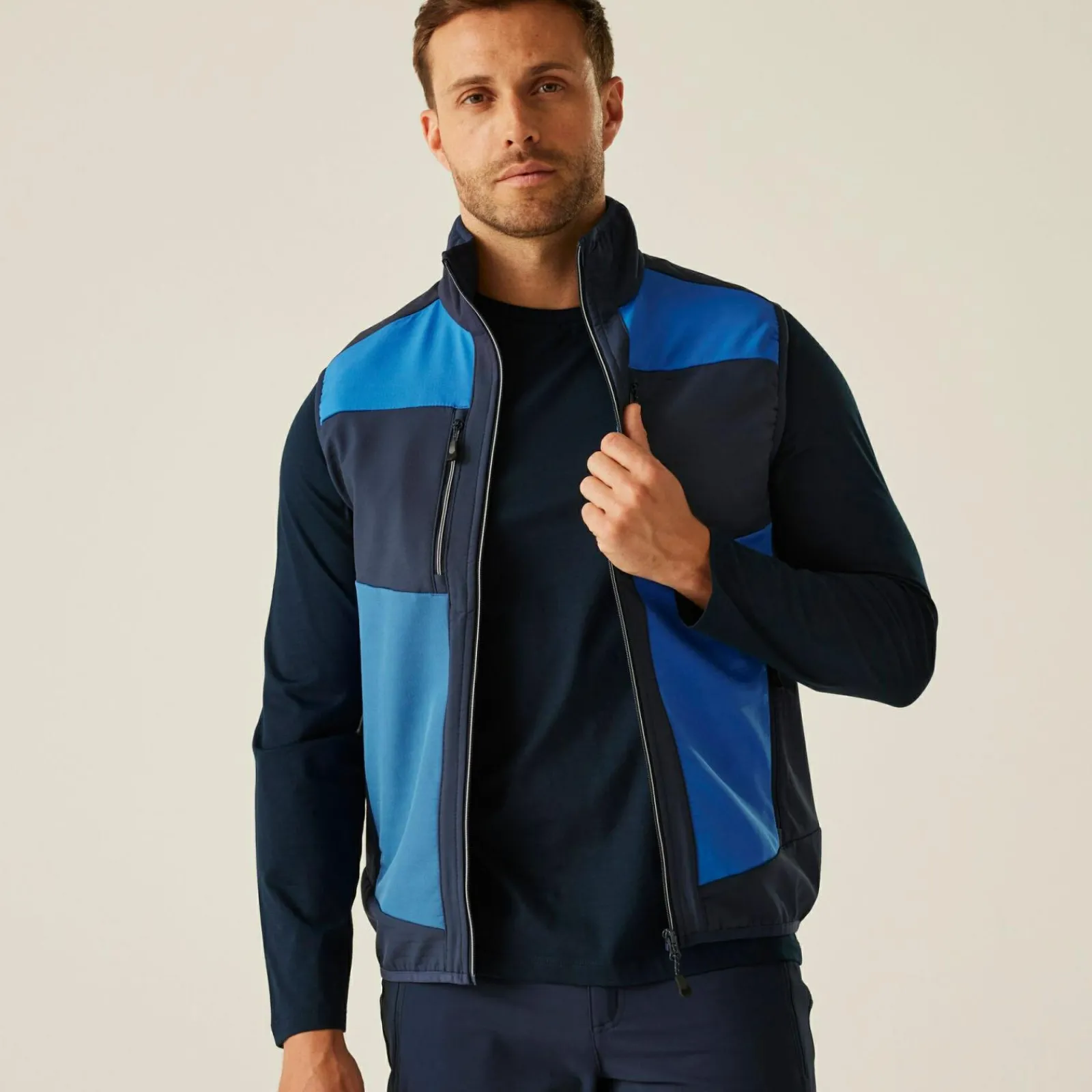 Regatta E-Volve Homme Gilet softshell à capuche 2 épaisseurs |<Homme Vestes Sans Manches|Vestes Sans Manches