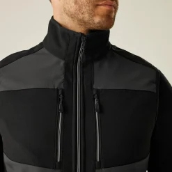 Regatta E-Volve Homme Gilet softshell à capuche 2 épaisseurs |<Homme Vestes Sans Manches|Vestes Sans Manches