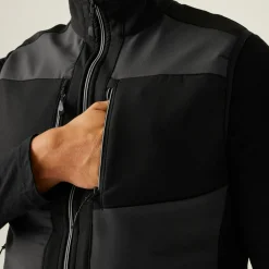 Regatta E-Volve Homme Gilet softshell à capuche 2 épaisseurs |<Homme Vestes Sans Manches|Vestes Sans Manches