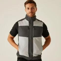 Regatta E-Volve Homme Gilet softshell à capuche 2 épaisseurs |<Homme Vestes Sans Manches|Vestes Sans Manches