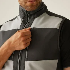 Regatta E-Volve Homme Gilet softshell à capuche 2 épaisseurs |<Homme Vestes Sans Manches|Vestes Sans Manches