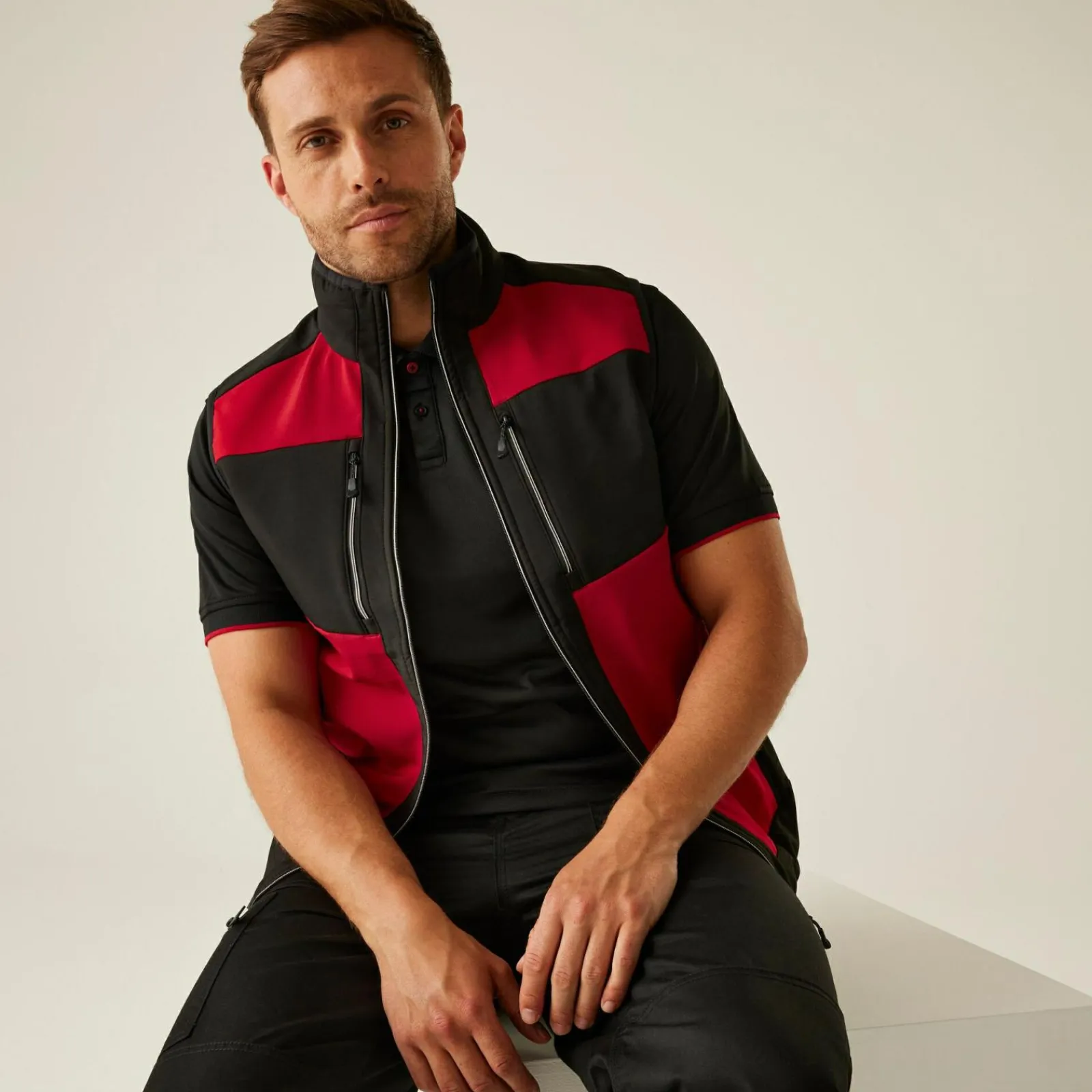 Regatta E-Volve Homme Gilet softshell à capuche 2 épaisseurs |<Homme Vestes Sans Manches|Vestes Sans Manches