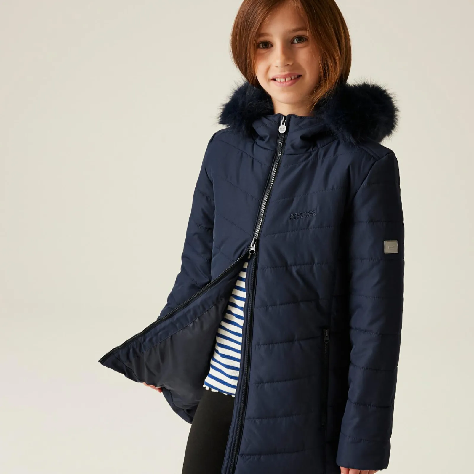 Regatta Fabrizia Enfant Veste chaude matelassée à capuche |<Enfant Vêtements De Fille|Doudoune