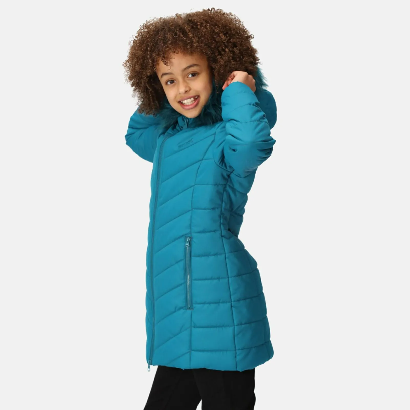 Regatta Fabrizia Enfant Veste chaude matelassée à capuche |<Enfant Vêtements De Fille|Combinaison De Pluie