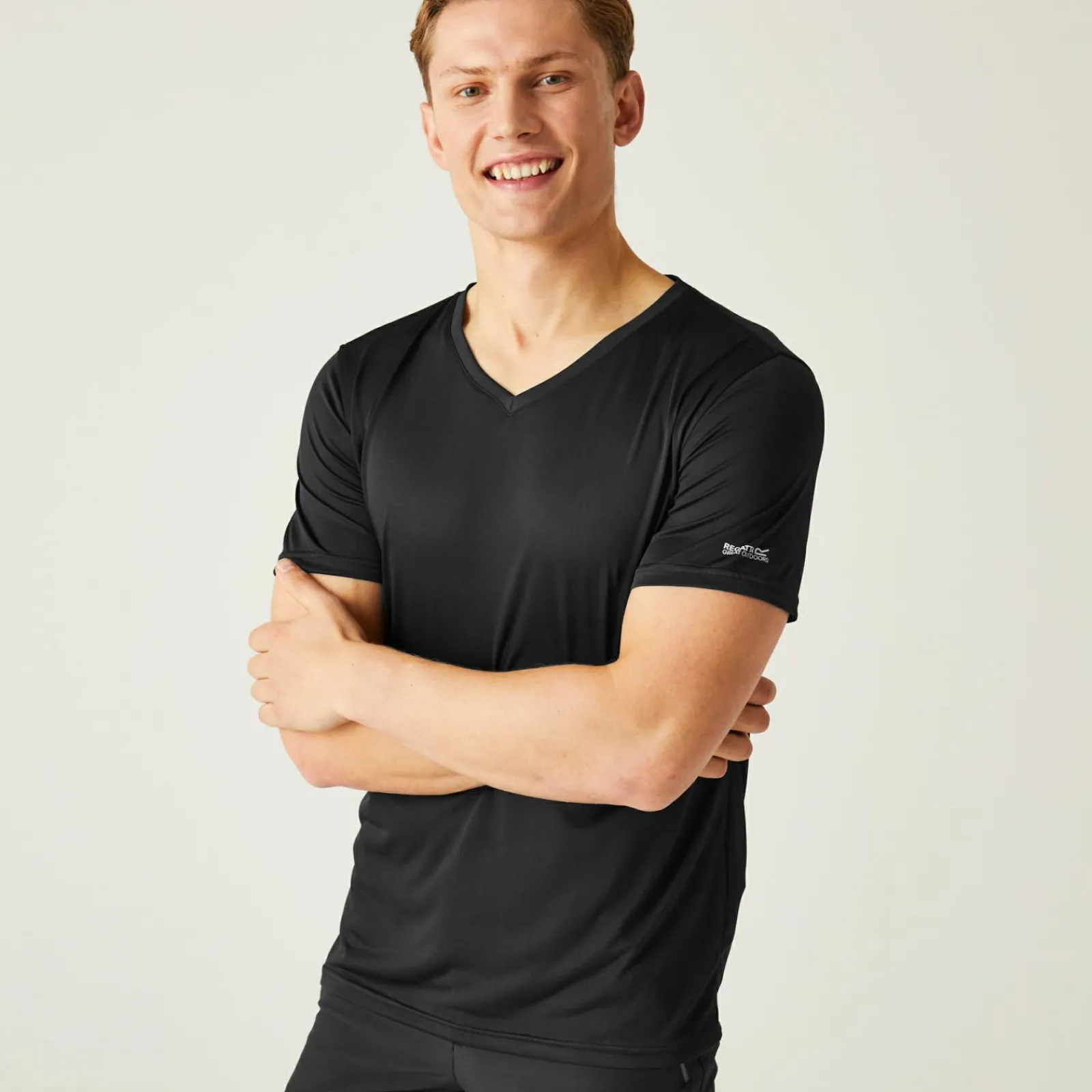 Regatta Fingal Homme T-shirt à col en V |<Homme/Femme T-Shirts