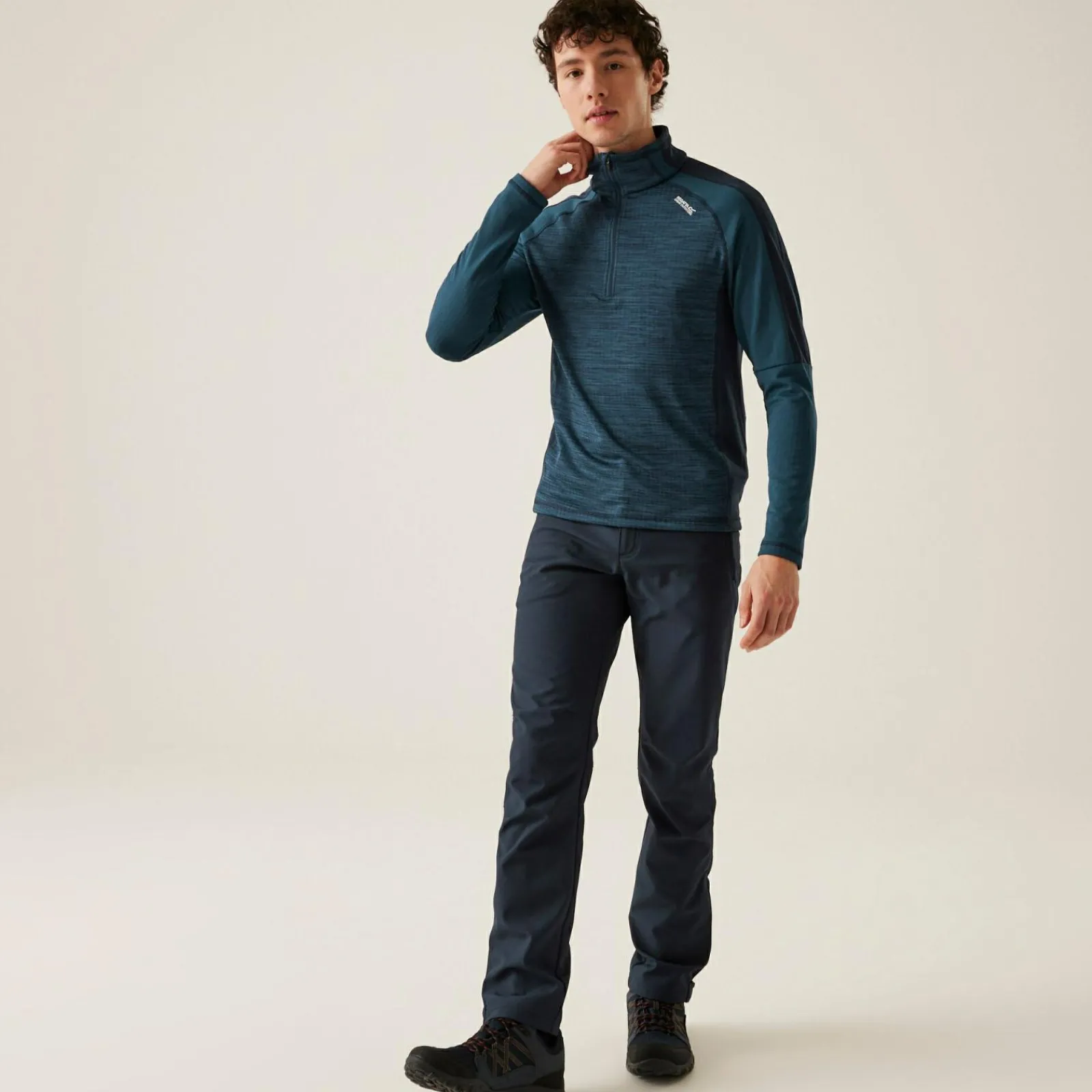 Regatta Hepley Homme Polaire léger zippé à moitié |<Homme Polaires Demi-Zip