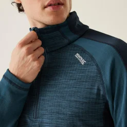 Regatta Hepley Homme Polaire léger zippé à moitié |<Homme Polaires Demi-Zip