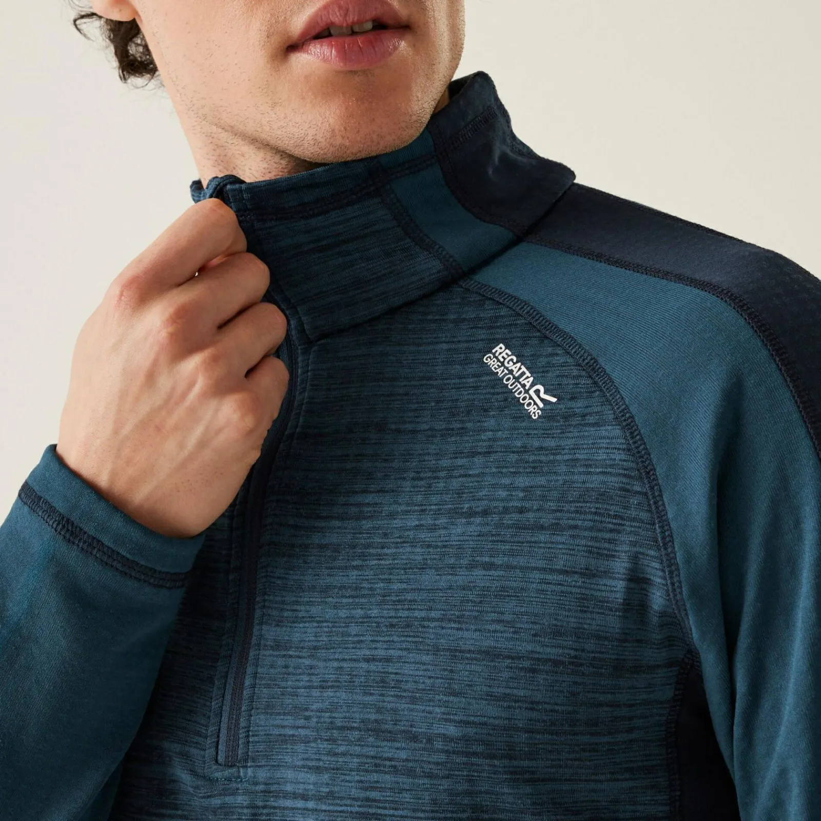 Regatta Hepley Homme Polaire léger zippé à moitié |<Homme Polaires Demi-Zip