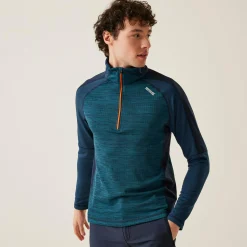 Regatta Hepley Homme Polaire léger zippé à moitié |<Homme Polaires Demi-Zip