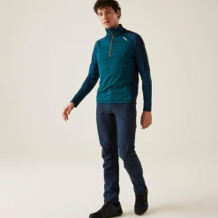 Regatta Hepley Homme Polaire léger zippé à moitié |<Homme Polaires Demi-Zip