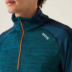 Regatta Hepley Homme Polaire léger zippé à moitié |<Homme Polaires Demi-Zip