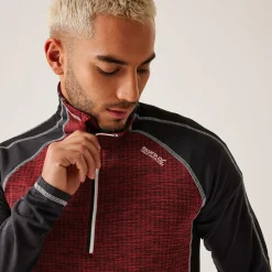 Regatta Hepley Homme Polaire léger zippé à moitié |<Homme Polaires Demi-Zip