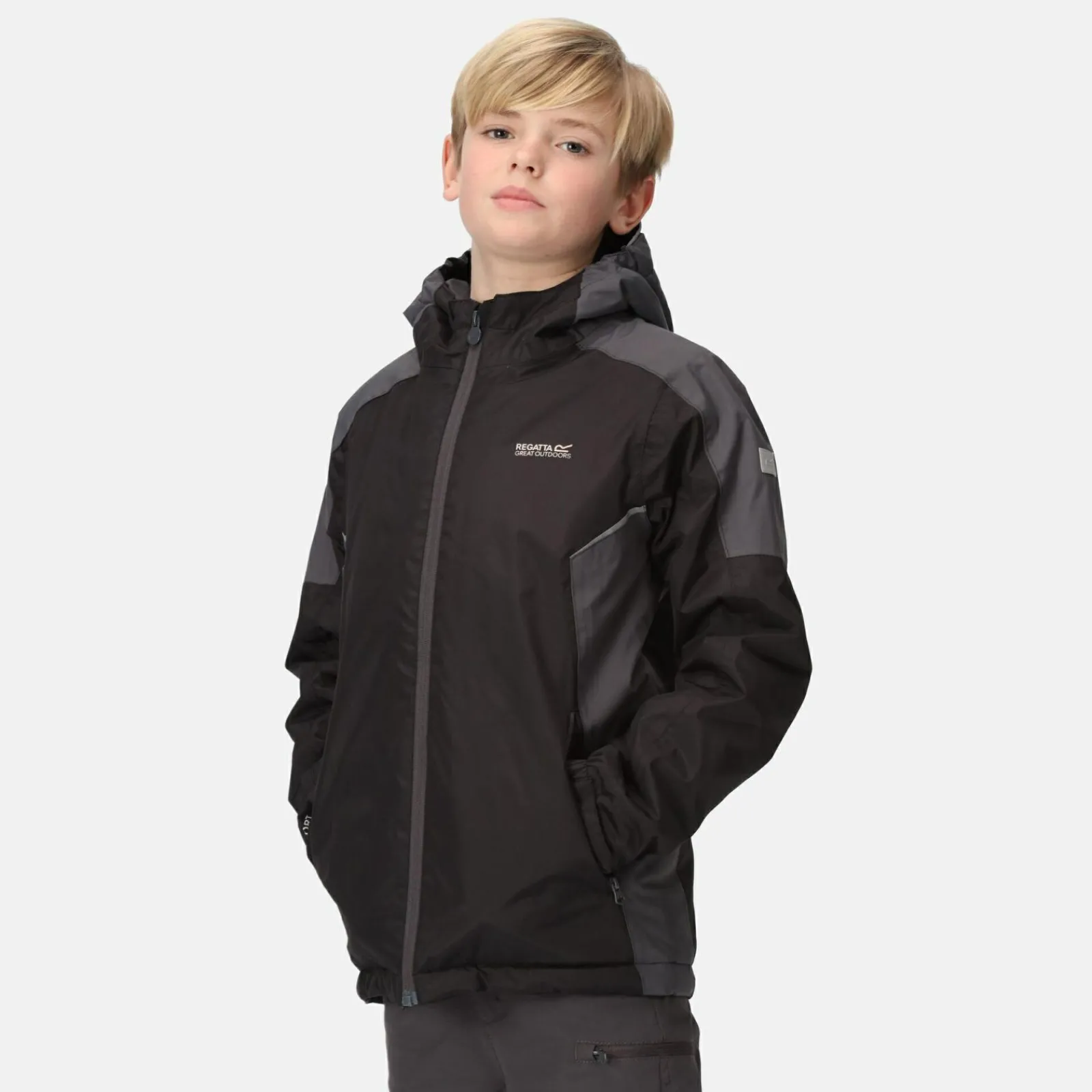 Regatta Hurdle IV Enfant Veste de marche chaude imperméable à capuche |<Enfant Vêtements Garçon|Vestes Imperméables