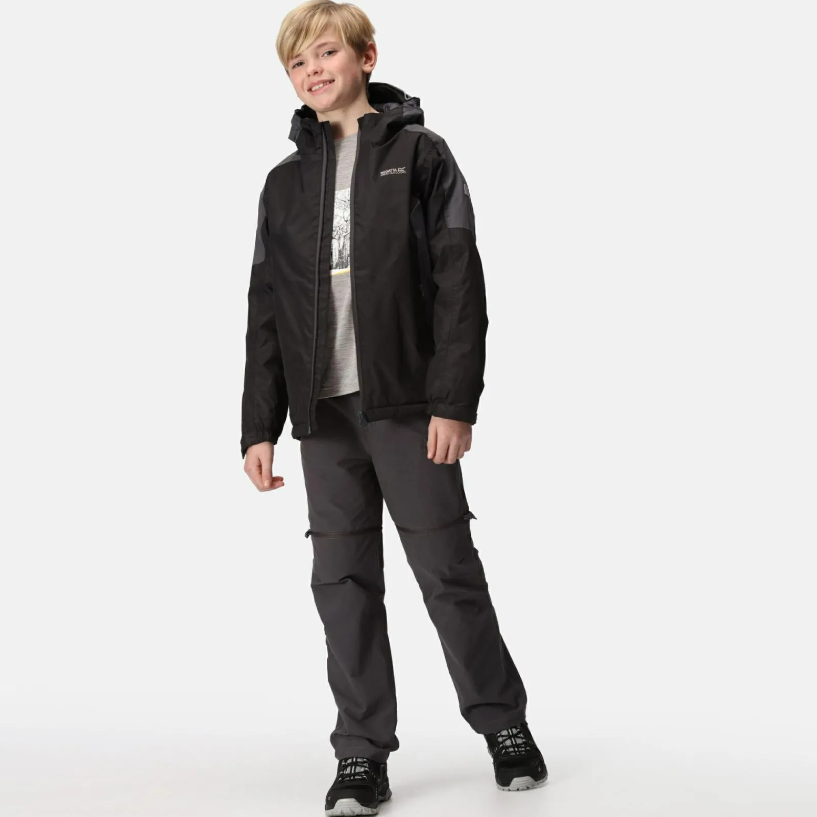 Regatta Hurdle IV Enfant Veste de marche chaude imperméable à capuche |<Enfant Vêtements Garçon|Vestes Imperméables
