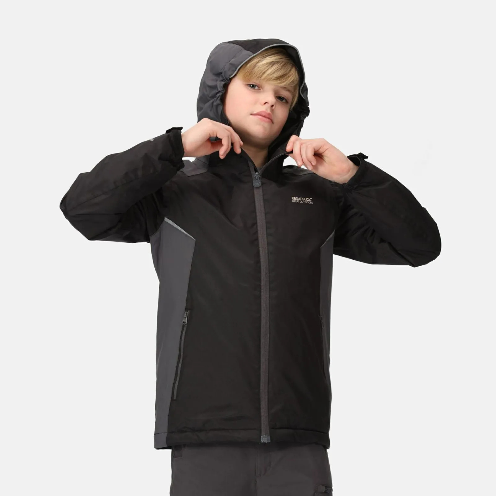 Regatta Hurdle IV Enfant Veste de marche chaude imperméable à capuche |<Enfant Vêtements Garçon|Vestes Imperméables