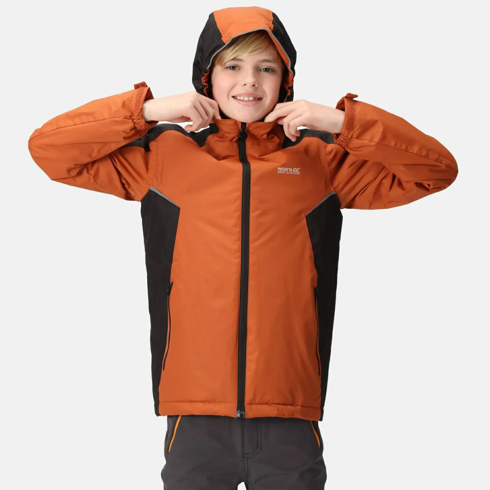 Regatta Hurdle IV Enfant Veste de marche chaude imperméable à capuche |<Enfant Vêtements Garçon|Vestes Imperméables