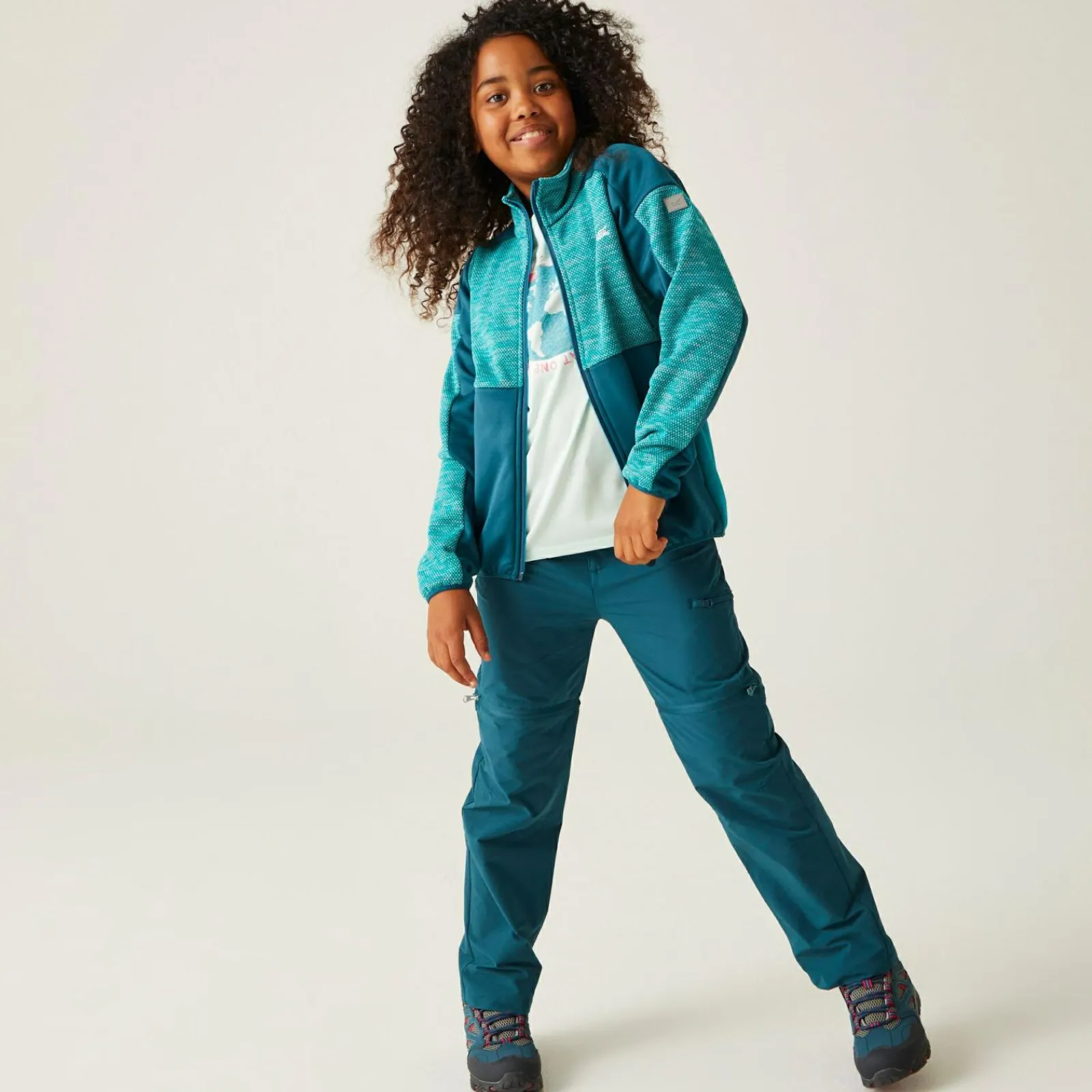 Regatta Junior Highton III Enfant Polaire zippée |<Enfant Vêtements De Fille|Polaires Zip Complet