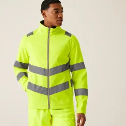 Regatta Men's Hi-Vis Pro Contract Ablaze 2 Layer Softshell Jacket |< Vêtements Haute Visibilité