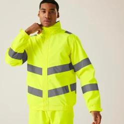 Regatta Men's Hi-Vis Pro Contract Dover Jacket |< Vêtements Haute Visibilité