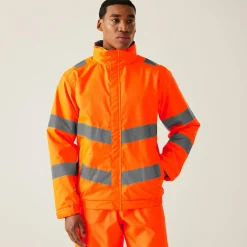 Regatta Men's Hi-Vis Pro Contract Dover Jacket |< Vêtements Haute Visibilité