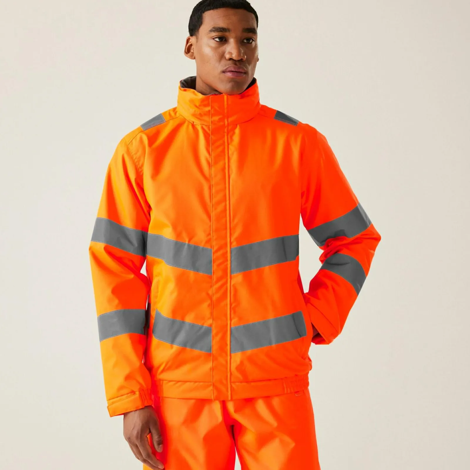 Regatta Men's Hi-Vis Pro Contract Dover Jacket |< Vêtements Haute Visibilité