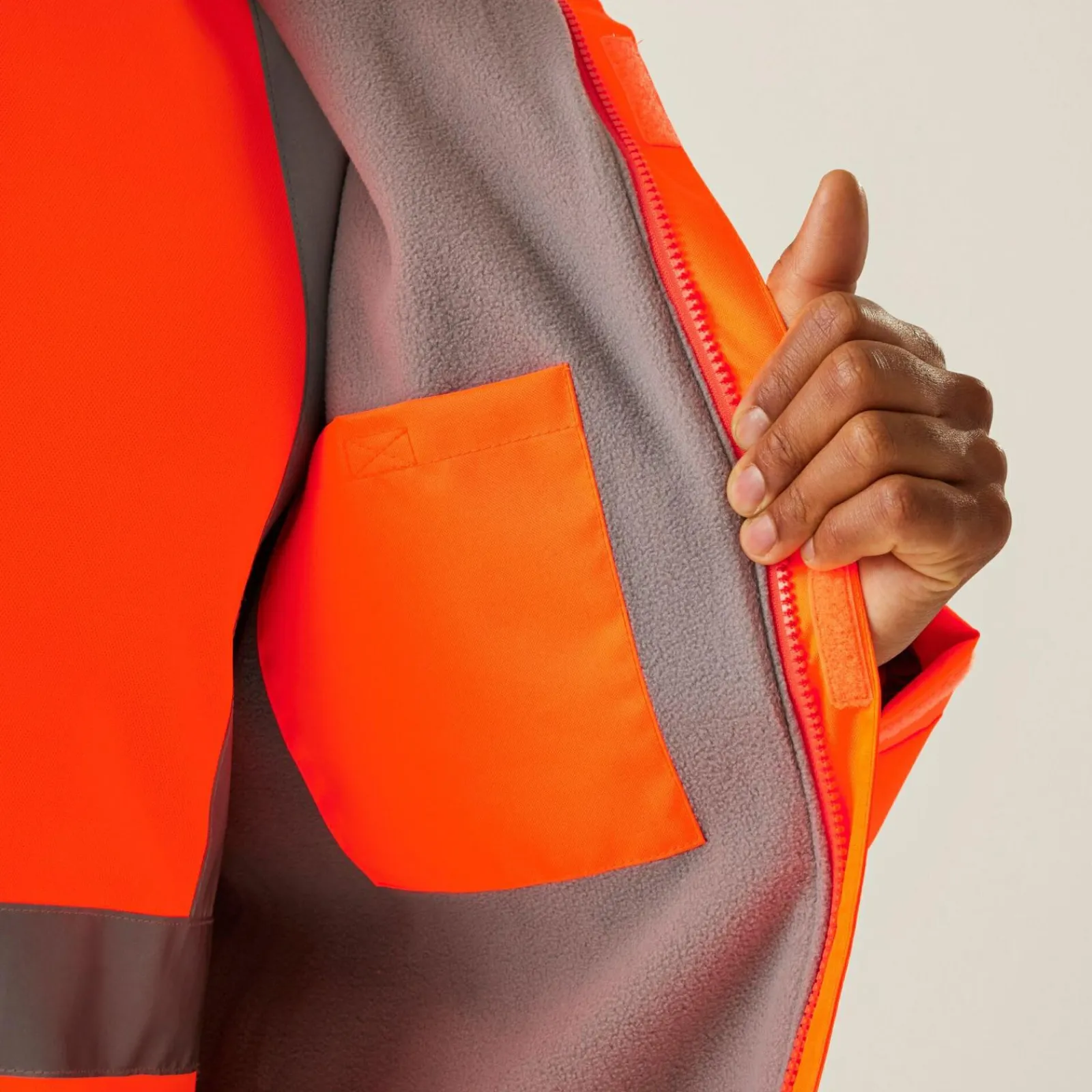 Regatta Men's Hi-Vis Pro Contract Dover Jacket |< Vêtements Haute Visibilité