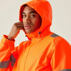 Regatta Men's Hi-Vis Pro Contract Dover Jacket |< Vêtements Haute Visibilité