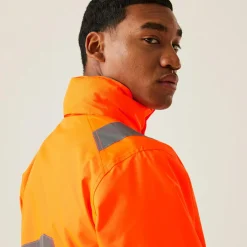 Regatta Men's Hi-Vis Pro Contract Dover Jacket |< Vêtements Haute Visibilité