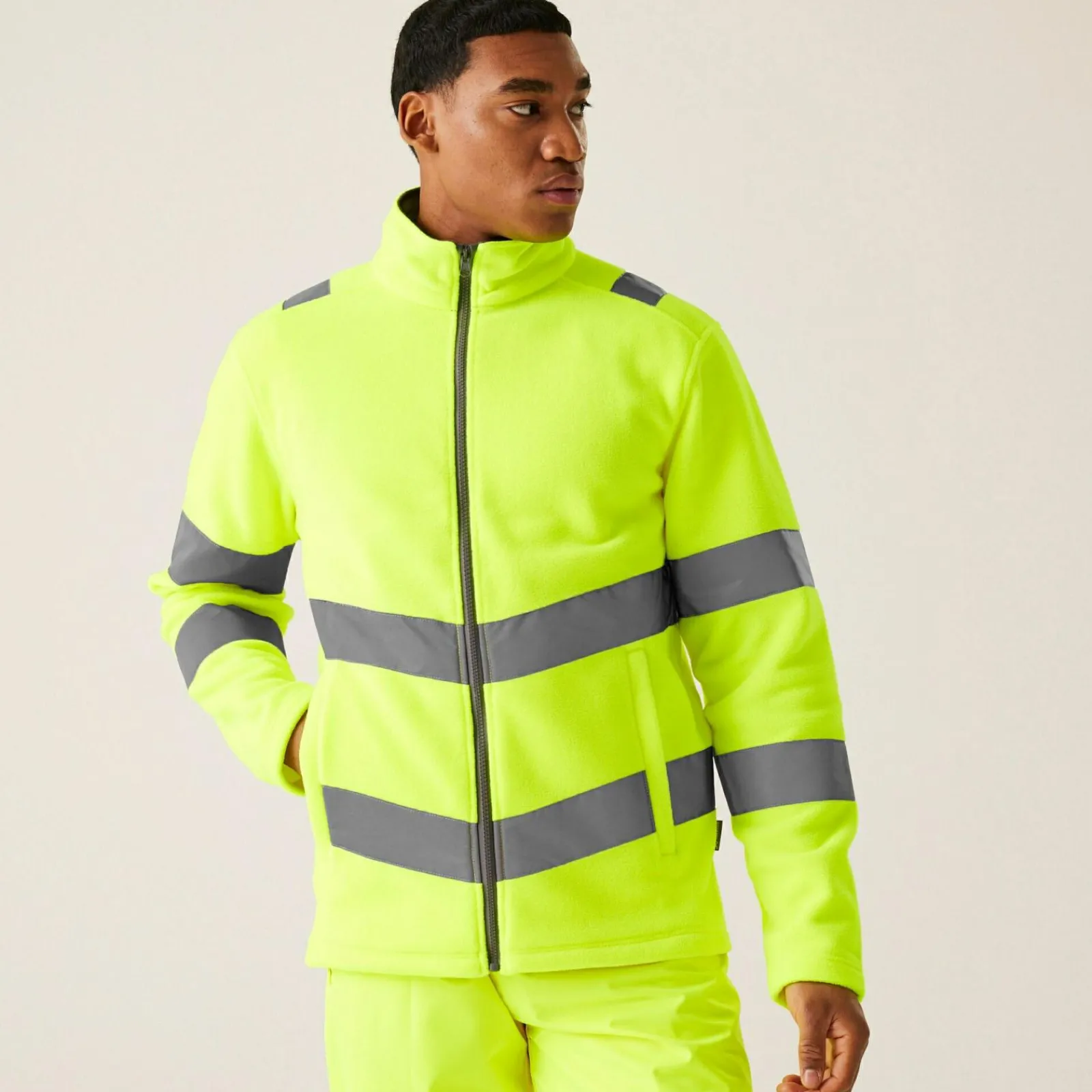 Regatta Men's Hi-Vis Pro Contract Thor Fleece |< Vêtements Haute Visibilité