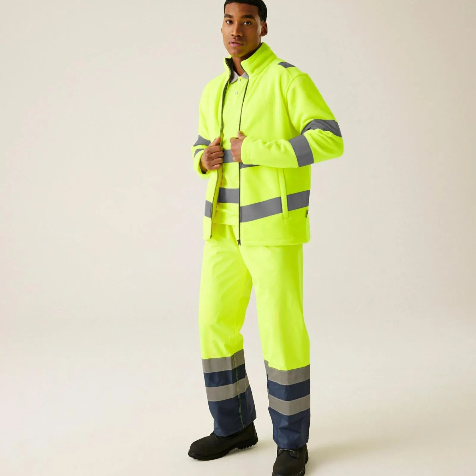 Regatta Men's Hi-Vis Pro Contract Thor Fleece |< Vêtements Haute Visibilité