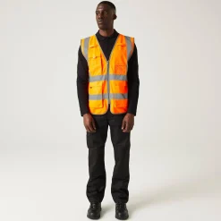Regatta Men's Pro HI-VIS Executive Vest |< Vêtements Haute Visibilité