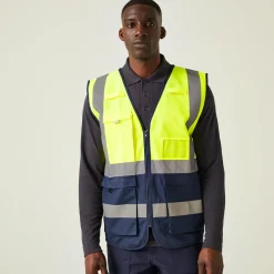 Regatta Men's Pro HI-VIS Executive Vest |< Vêtements Haute Visibilité