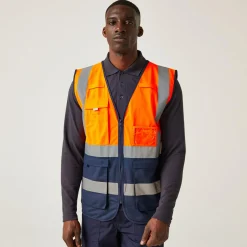 Regatta Men's Pro HI-VIS Executive Vest |< Vêtements Haute Visibilité